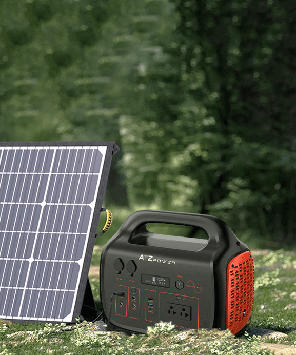 ATZ POWER Powerstation 1075WH 1000W Solar Generator Mobile Camping